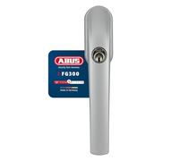ABUS Poignée de Fenêtre Verrouillable FG300 AL0089 - Bouton de Fenêtre avec Cylindre Poussoir, à Verrouillage Identique - Niveau de Sécurité 5 - 37384 - Argent