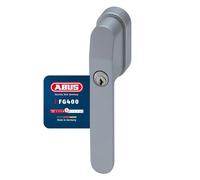ABUS Poignée de fenêtre verrouillable FG400 - Avec cylindre de pression et clé - Sécurité enfant et protection anti-effraction - Ajustement universel - Fermeture identique AL0125 - Niveau de sécurité