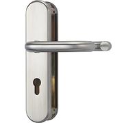 ABUS Poignée de porte coupe-feu Double face F1 EK Aluminium Argenté 72 mm