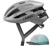 ABUS Casque de vélo PowerDome ACE – Race Grey – M (54 - 58 cm) - léger, ventilation intelligente