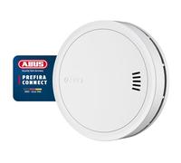 ABUS Prefira Connect Détecteur de Fumée sans Fil Certifié Q Label, Utilisable en Réseau avec Pile Autonomie 10 Ans et Réduction des Fausses Alertes, Montage par Collage et Support Magnétique