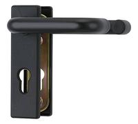 ABUS Raccord KFG pour porte coupe-feu – poignées des deux côtés – plaque courte bordée – 21523 noir