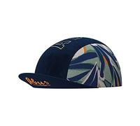 ABUS Race Cap - casquette stylée avec bande sweat - protège du soleil, des insectes et de la transpiration - s'adapte sous le casque de vélo de course - femmes et hommes - bleu foncé à motif, taille S