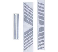 ABUS Reflector Sticker Set HYBAN 2.0 - Kit de Réflecteurs pour Casques Vélo | Autocollants réfléchissants pour améliorer la visibilité la nuit et au crépuscule sur la route