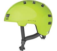 Abus SA HUNIT CE D Serrure en applique avec tirage sans poignée droite | Casque skate robuste, technologie In-Mold, réglable avec place pour tresses, 12 aérations