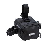 ABUS Sacoche de Selle St 5050 - Sacoche de Selle de vélo Flexible en matériau imperméable - Ouverture latérale vers la Gauche ou la Droite - avec Fixation Velcro, Noir
