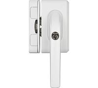 ABUS Sécurité Supplémentaire pour Fenêtres FO500N AL0125 - Verrou de Fenêtre avec Cylindre à Poussoir, à Verrouillage Identique - Niveau de Sécurité 10 - 71329 - Blanc