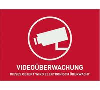 ABUS SECURITY-CENTER Autocollant d'avertissement vidéo (sans logo ABUS) 74 x 52,5 mm
