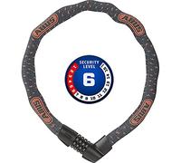 Abus Tresor 1385 Chain Lock Orange 75 cm Grey Lightning