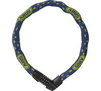 ABUS Cadenas vélo Tresor 1385/75 – Chaîne carrée 6 mm acier trempé – Code individuel – Niveau 6 Bleu