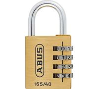 ABUS Serrure à combinaison 165/20 - cadenas en laiton - avec code numérique réglable individuellement - serrure à valise/serrure à casier - ABUS -Niveau de sécurité 3