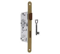 ABUS Serrure à mortaiser Serrure de porte de chambre Or Buntbart 55/72...