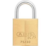 ABUS Serrure à pêne dormant EC 75 avec technologie de clé réversible, largeur du corps 30 mm, laiton, 26403 0
