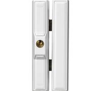 Abus Serrure de fenêtre FTS88 à verrouillage identique - Serrure de fenêtre étroite comme protection supplémentaire contre les effractions - Blanc