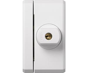 ABUS Serrure de Fenêtre FTS96 - Verrou avec Mécanisme de Verrouillage via Bouton Rotatif, Verrouillage Différent - Niveau de Sécurité 10 - 11209 - Blanc