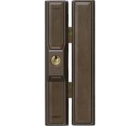 ABUS Serrure de Fenêtre Supplémentaire FTS88 - Serrure avec 2 Pênes en Acier à Crochet, à Verrouillage Différent - Niveau de Sécurité 9 - 10754 - Marron