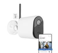 ABUS SmartLook - Caméra de Surveillance avec détection de Mouvement, détection d'objet, Enregistrement 4K, Notification Push, Vision Nocturne, Microphone, Carte mémoire, masquage & app