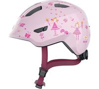 ABUS Casque vélo enfant Smiley 3.0 – coupe basse, place pour tresse – Rose Princesse M
