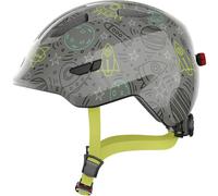 Abus - Smiley 3.0 Led - Casque vélo enfant Grey Space - S (45 - 50 cm)