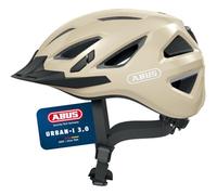 ABUS Stadtthelm Urban-I 3.0 - Casque de vélo avec feu arrière, visière et Fermeture magnétique - pour Femmes et Hommes