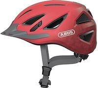 ABUS Stadtthelm Urban-I 3.0 - Casque de vélo avec feu arrière, visière et fermeture magnétique - pour femmes et hommes