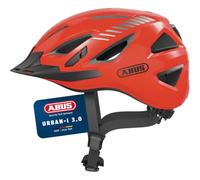 ABUS Stadtthelm Urban-I 3.0 - Casque de vélo avec feu arrière, visière et fermeture magnétique - pour femmes et hommes