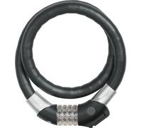 ABUS Antivol à câble Steel-O-Flex Raydo Pro 1460/85 KF – Kit avec support KF, 85 cm, Niveau 6, Noir