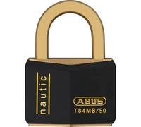 ABUS® T84MB/50 Cadenas en laiton nautique avec 2 clés - Corps et anse en laiton massif - Empêche la formation d'étincelles et le double verrouillage | 50 mm