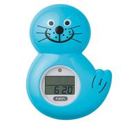 ABUS Thermomètre de bain Robbi pour bébés / enfants avec signal sonore - Minuteur et chronomètre - Baignoire - bleu - 73157
