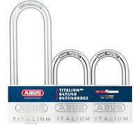ABUS Titalium 64TI/40 + HB63 - Jeu de 3, même combinaison - Cadenas de cave avec corps de serrure en aluminium spécial - anse en acier trempé - Niveau de sécurité ABUS 5