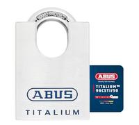ABUS Titalium 96CSTI/50 gl.-7565 - Cadenas s’entrouvrant - Corps léger en aluminium spécial massif - Protection d’anse intégrée - Niveau de sécurité ABUS 8 - Argenté