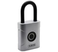 ABUS Touch 57/50 Serrure à empreinte digitale - Cadenas sans clé, résistant aux intempéries, - IP66 et IP68 - pour gymnase, bureau, maison, jardin etc., argent, 50mm