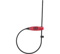 ABUS Travelguard Straplock En Acier 4mm 75cm Combinaison À 3 Cadrans Rouge 95600