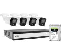 ABUS TVVR33843T Kit Tout-en-Un : enregistreur vidéo Performance Line et 4 Mini caméras analogiques (FlexNiteView), détection Intelligente des Personnes et des véhicules, contrôle du navigateur sur PC