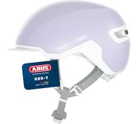 ABUS Urban Helm HUD-Y à LED arrière magnétique Rechargeable & Fermeture magnétique - Casque de vélo Cool pour Usage Quotidien - pour Hommes et Femmes
