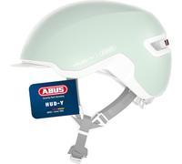 ABUS Urban Helm HUD-Y à LED arrière magnétique Rechargeable & Fermeture magnétique - Casque de vélo Cool pour Usage Quotidien - pour Hommes et Femmes
