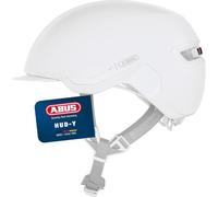 Abus - Hud-Y - Casque vélo urbain Pure White - M (54 - 58 cm)