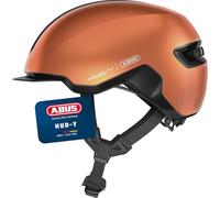 ABUS Urban Helm HUD-Y - avec feu arrière LED magnétique et rechargeable & fermeture magnétique - Casque de vélo cool pour tous les jours - pour femmes et hommes