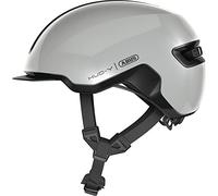 ABUS Urban Helm HUD-Y - avec feu arrière LED magnétique et rechargeable & fermeture magnétique - Casque de vélo cool pour tous les jours - pour femmes et hommes