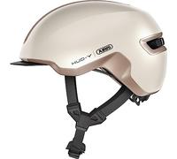 ABUS Urban Helm HUD-Y - avec feu arrière LED magnétique et rechargeable & fermeture magnétique - Casque de vélo cool pour tous les jours - pour femmes et hommes