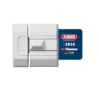 ABUS Verrou coulissant SR30 – verrou additionnel sans clé, gauche/droite, compact – blanc
