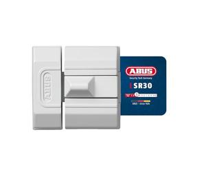 ABUS Verrou coulissant SR30 - Sans clé - Réversible - Pour portes et | Verrou de sécurité pour enfant, corps compact (3,9 x 5,9 cm), s'adapte à l'ouverture gauche et droite