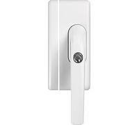 ABUS Verrou de Poignée de Fenêtre FO400A AL0125 - Sécurité de Fenêtre avec Serrure Supplémentaire et Alarme, à Verrouillage Identique - Niveau de Sécurité 10 - 33270 - Blanc