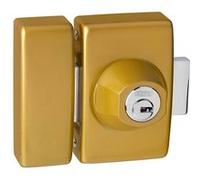 Verrou de porte à clé - ABUS - V83 - Longueur cylindre 45mm - Niveau de sécurité 6 - Finition nickelée