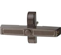 ABUS Verrou de sécurité supplémentaire pour fenêtre 2420 AL0125 - Serrure de sécurité avec verrou pivotant pour fenêtre à double battant - Niveau de sécurité ABUS 6 - 89634 - Marron