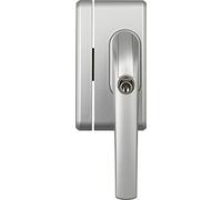ABUS Verrou Supplémentaire de Fenêtre FO400N AL0125 - Serrure de Fenêtre à Cylindre Poussoir, à Verrouillage Identique - Niveau de Sécurité 10 - 37194 - Argent