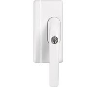ABUS Verrou Supplémentaire de Fenêtre FO400N - Serrure de Fenêtre à Cylindre Poussoir, à Verrouillage Différent - Niveau de Sécurité 10 - 36771 - Blanc