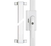 ABUS Verrou Supplémentaire Fenêtres FOS650 AL0125 - Serrure à Barre avec Cylindre Poussoir, à Verrouillage Identique - Niveau de Sécurité 10 - 73003 - Blanc
