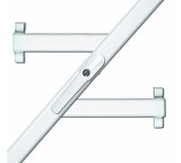 ABUS Verrou Supplémentaire pour Fenêtre FOS550 AL0125 - Barre de Sécurité Fenêtre avec Cylindre Poussoir, à Verrouillage Identique - Niveau de Sécurité 10 - 31793 - Blanc