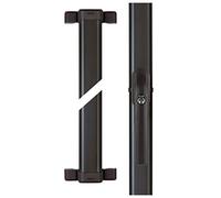 ABUS Verrou Supplémentaire pour Fenêtre FOS550 - Barre de Sécurité Fenêtre avec Cylindre Poussoir, à Verrouillage Différent - Niveau de Sécurité 10 - 11922 - Marron